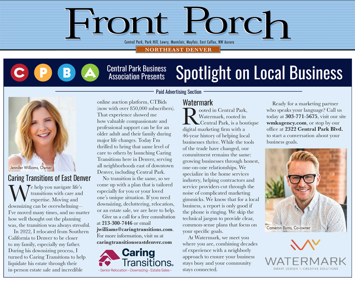Spotlight on Local Business: Caring Transitions & Watermark Spotlight on Local Business: Caring Transitions & Watermark